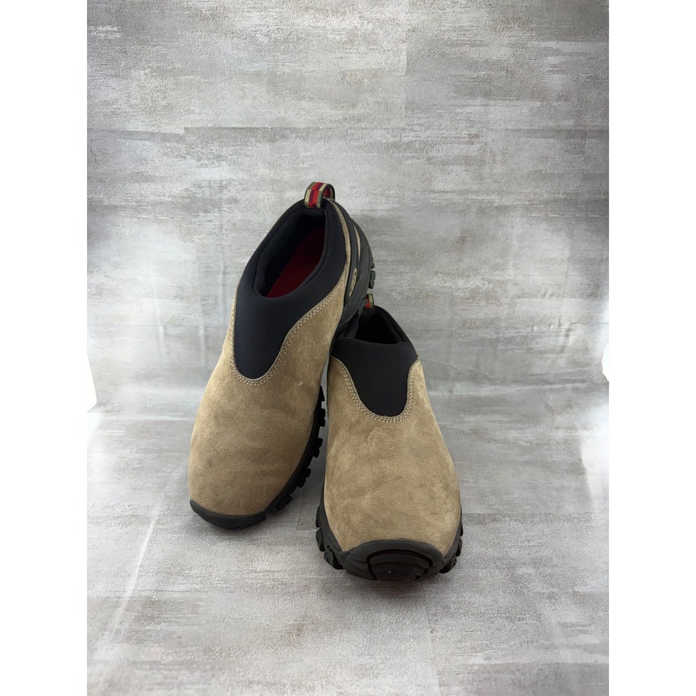 Merrell Satellite Moc Classic Taupe Suede Slip On Shoes Women Sz 9 63222